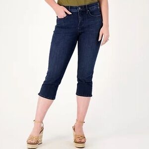 NYDJ Cool Embrace skinny capri clamdigger stretch jeans Lift Tuck 12